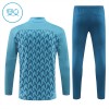 Olympique Marseille Training Sweatshirts Quarter-zip 2024-25 Blaue Für Kinder